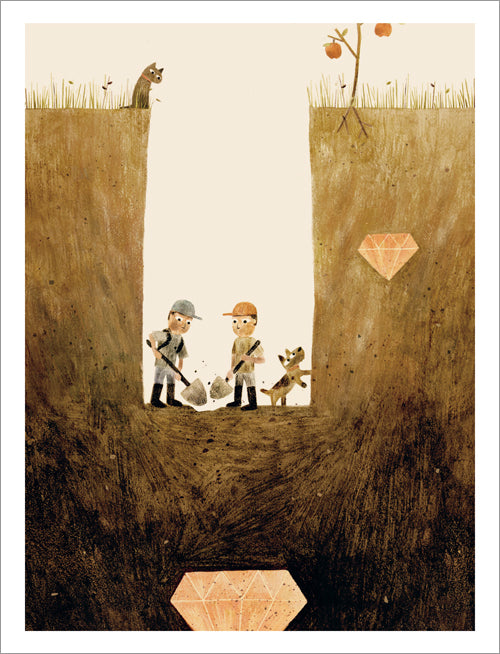 Jon Klassen Print - Sam & Dave Dig a Hole
