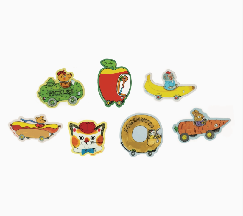 Richard Scarry Mini Sticker Pack (set of 7)