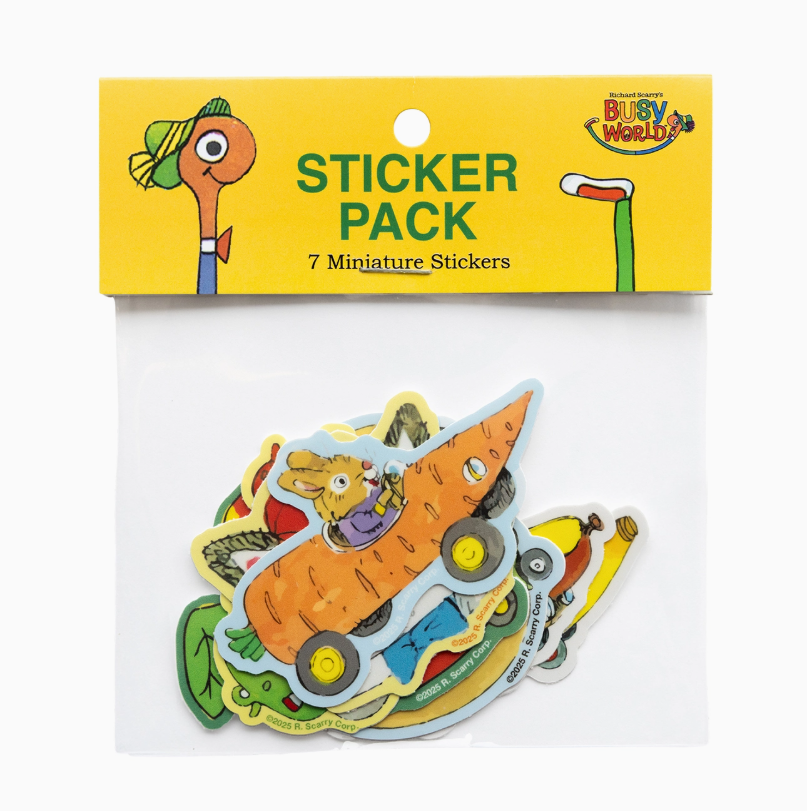 Richard Scarry Mini Sticker Pack (set of 7)