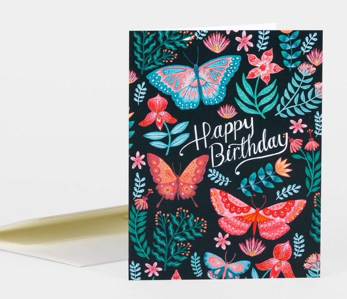 Card-Happy Birthday Butterflies