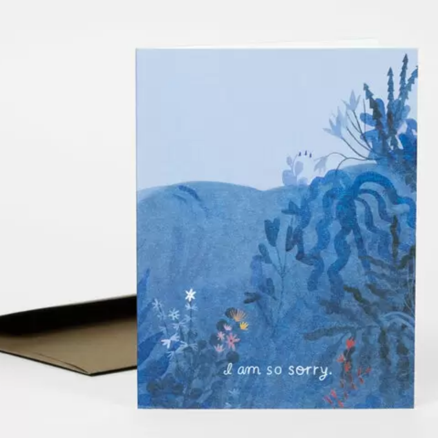 I Am So Sorry Blue Landscape Card
