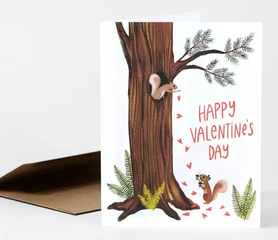 Card-Squirrels Valentine