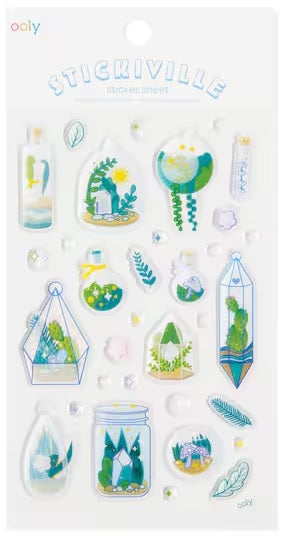 Sticker-Tiny Terrarium