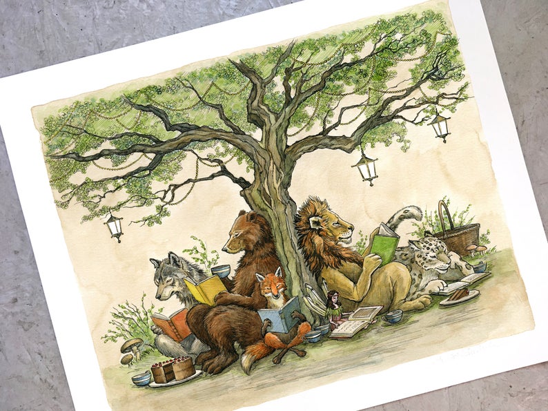 Astrid Sheckels Print - Under the Story Tree