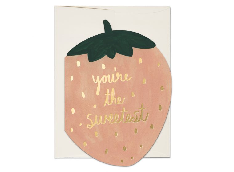 Card-Strawberry Die-Cut