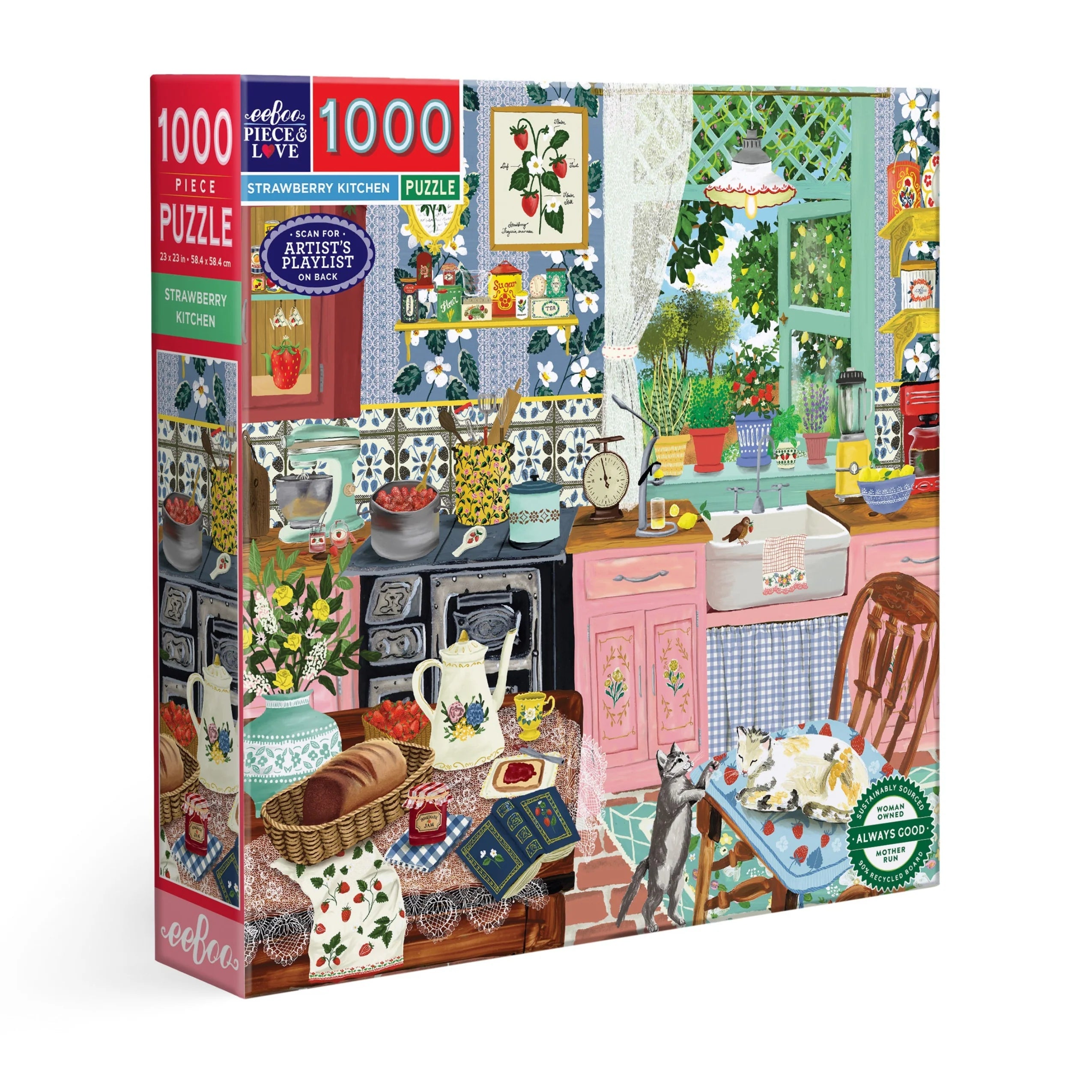 Strawberry Kitchen 1000 Piece Puzzle