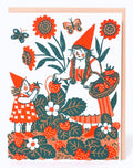 Card-Strawberry Picking Gnome