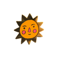 Sun Enamel Pin