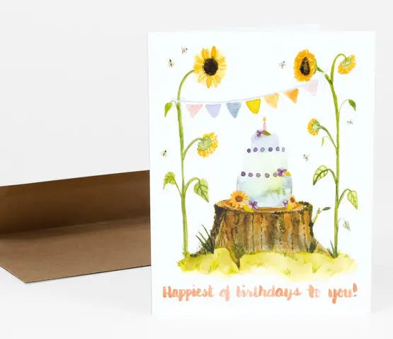 Card-Sunflowers Birthday