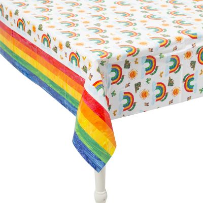 Very Hungry Caterpillar Rainbow Tablecloth Plastic