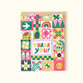 Card-Folk Quilt Thanks