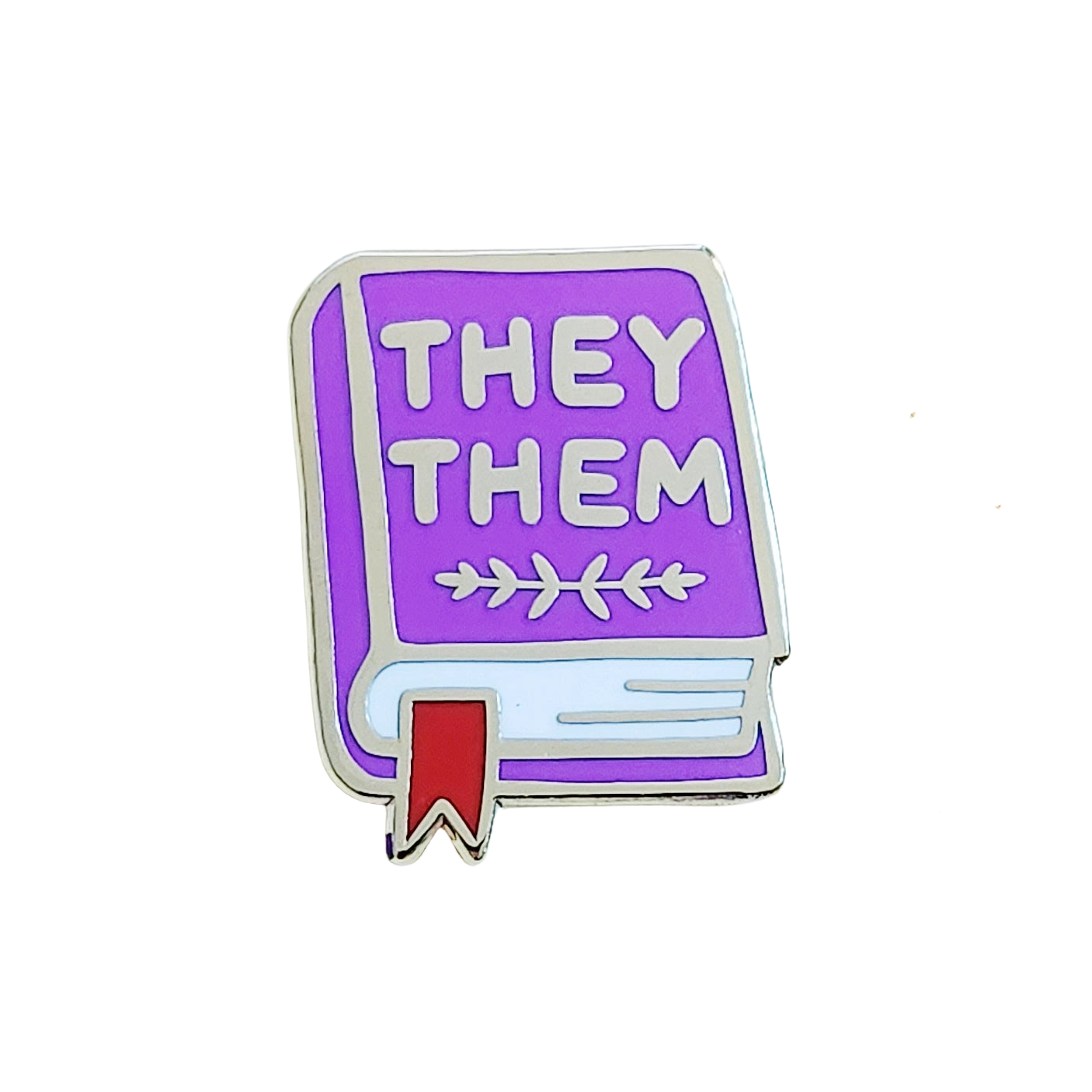 Pronoun Book Pin - They/Them