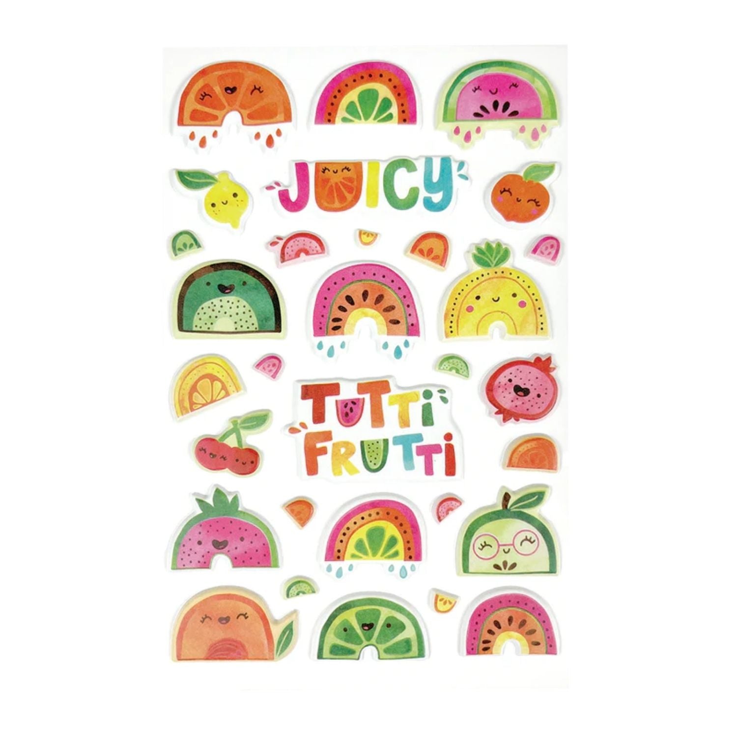 Sticker-Tutti Frutti Puffy