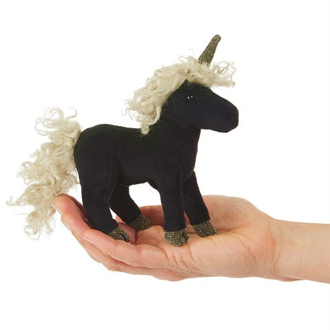 Unicorn Finger Puppet - Black