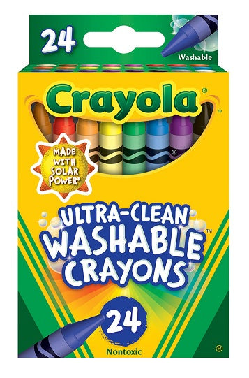 Crayons-Crayola Washable (24 pk)