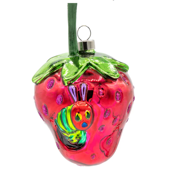 VHC Strawberry Glass Ornament