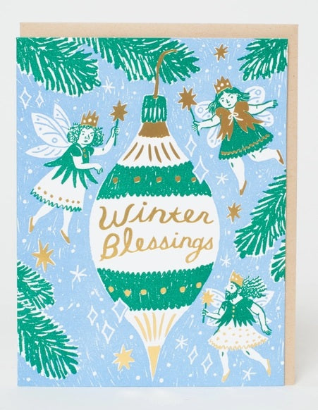 Card-Winter Blessing Fairies