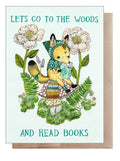 Wood and Books Card