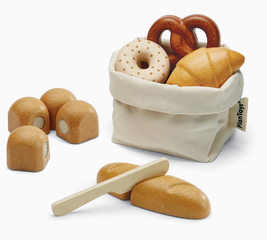 Wooden Bread Set