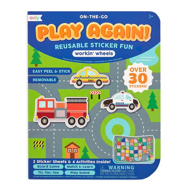 Workin' Wheels Reusable Sticker Fun