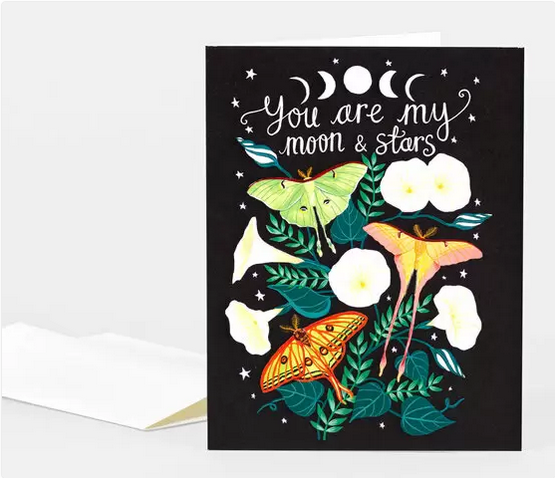 You Are My Moon and My Stars Card