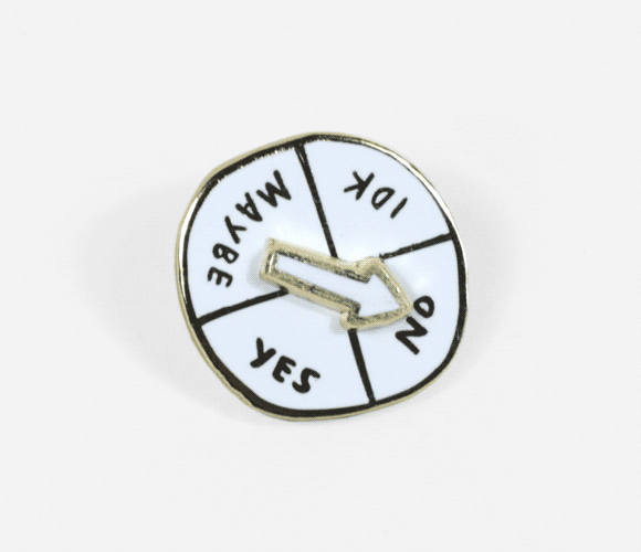 Indecisive Spinner Pin