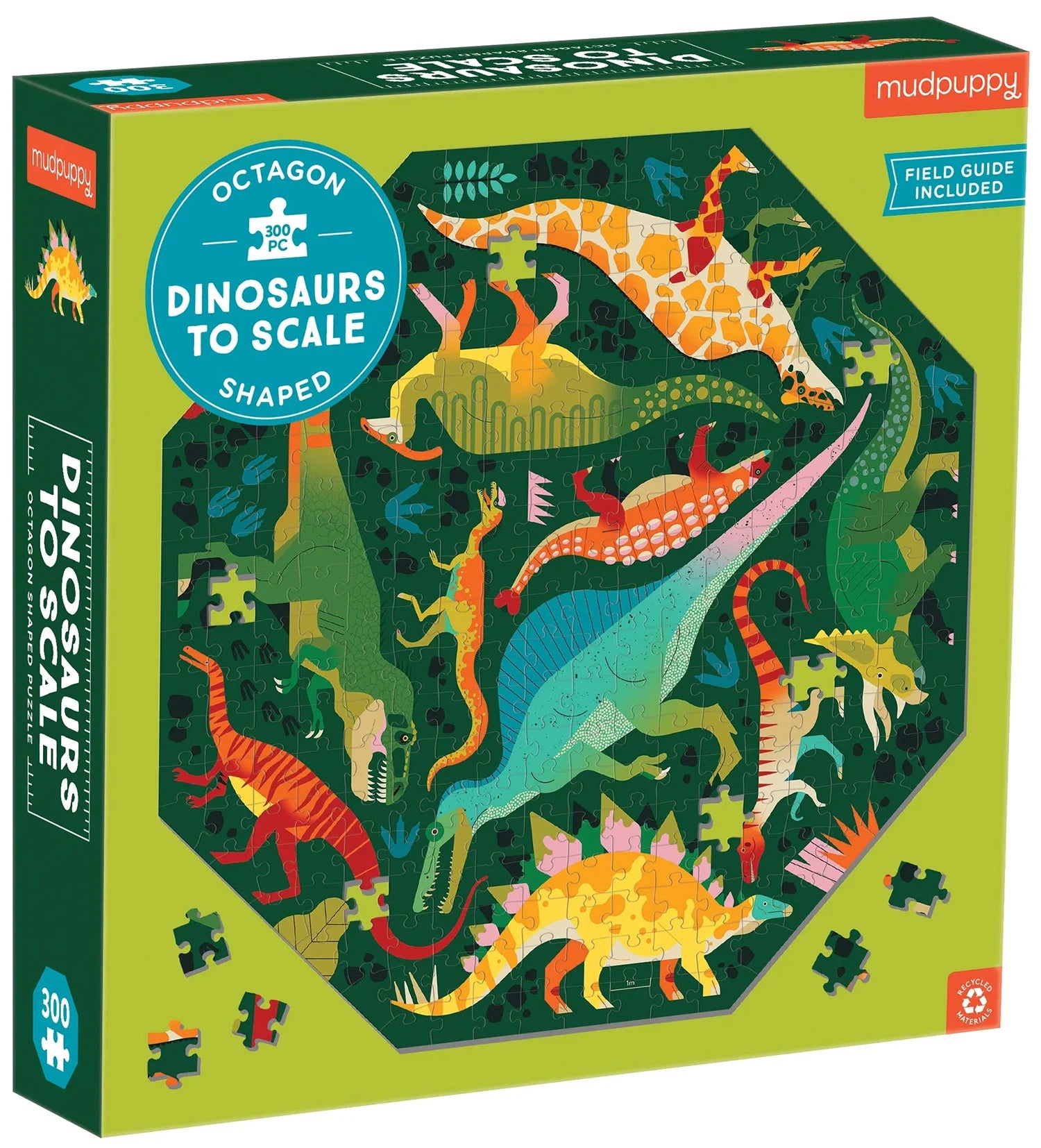 Dinosaurs to Scale Shaped Puzzle