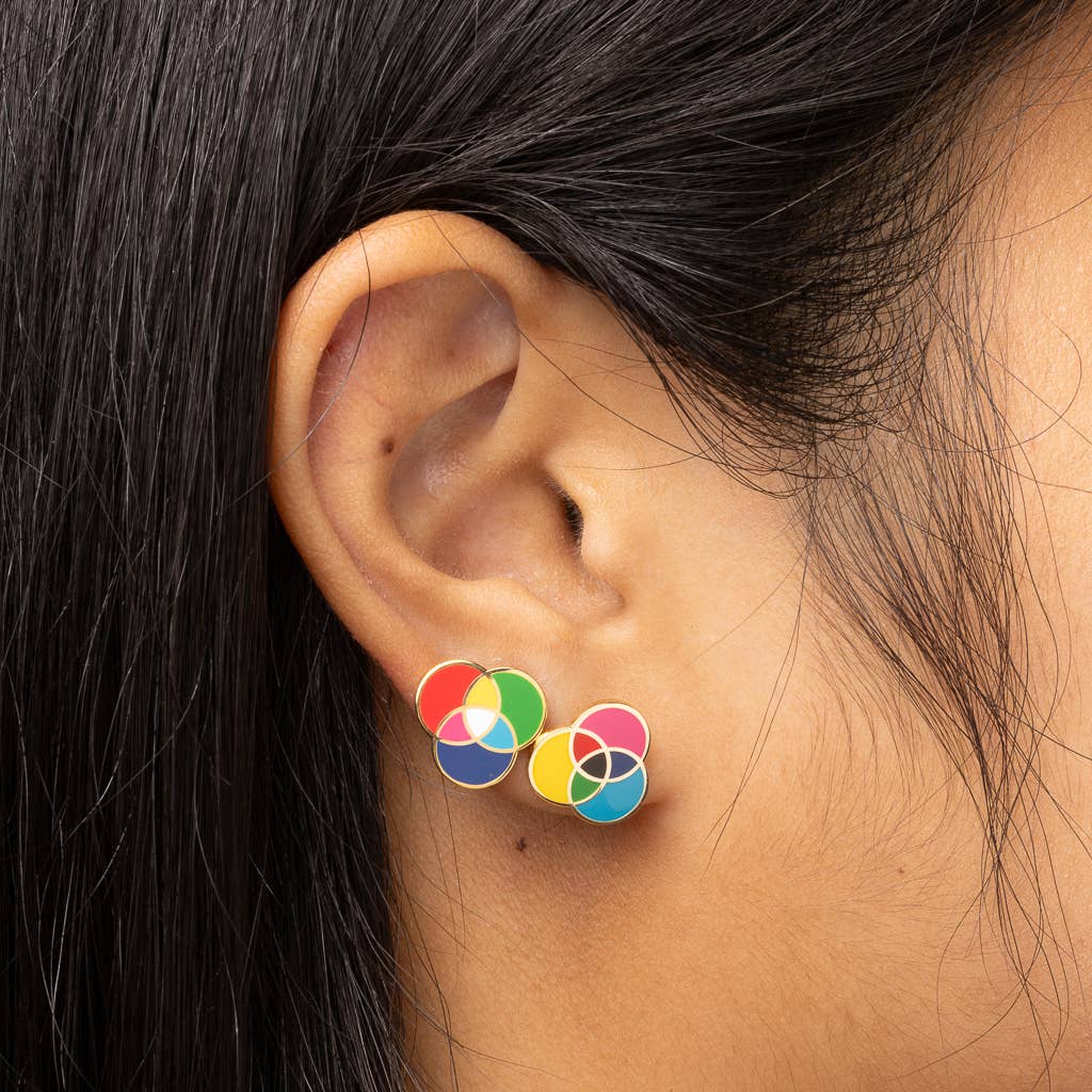 RGB & CMYK Color Earrings