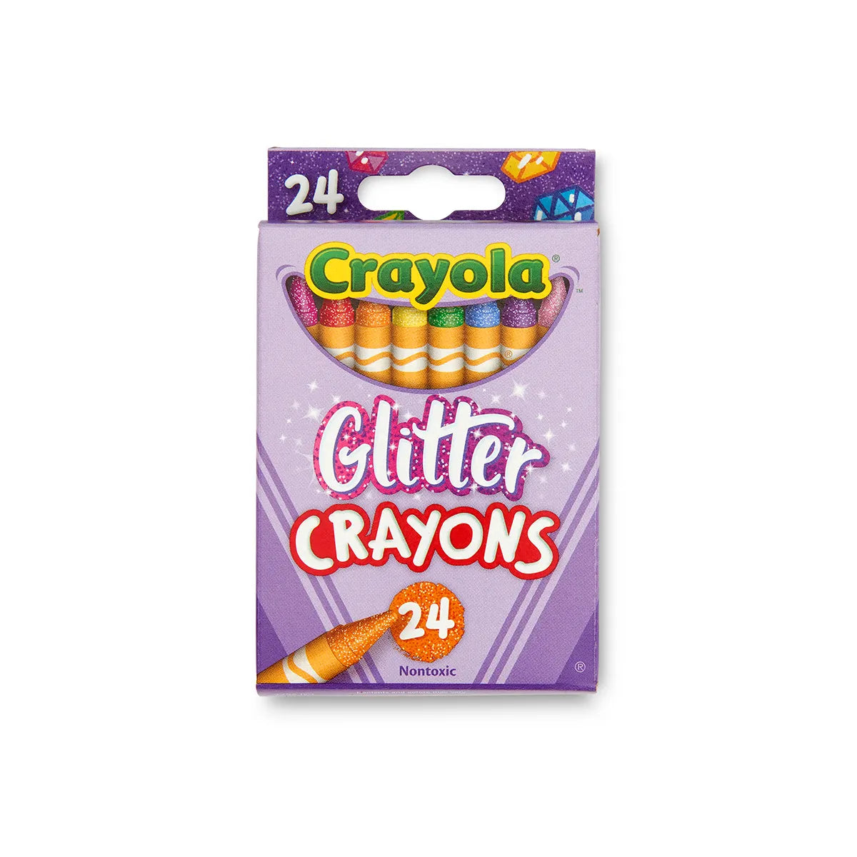 Crayons-Glitter 24 ct