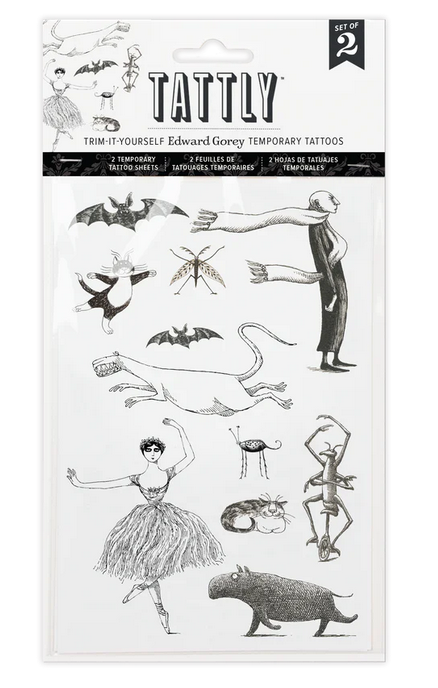 Gorey's Creatures Tattoo Sheet