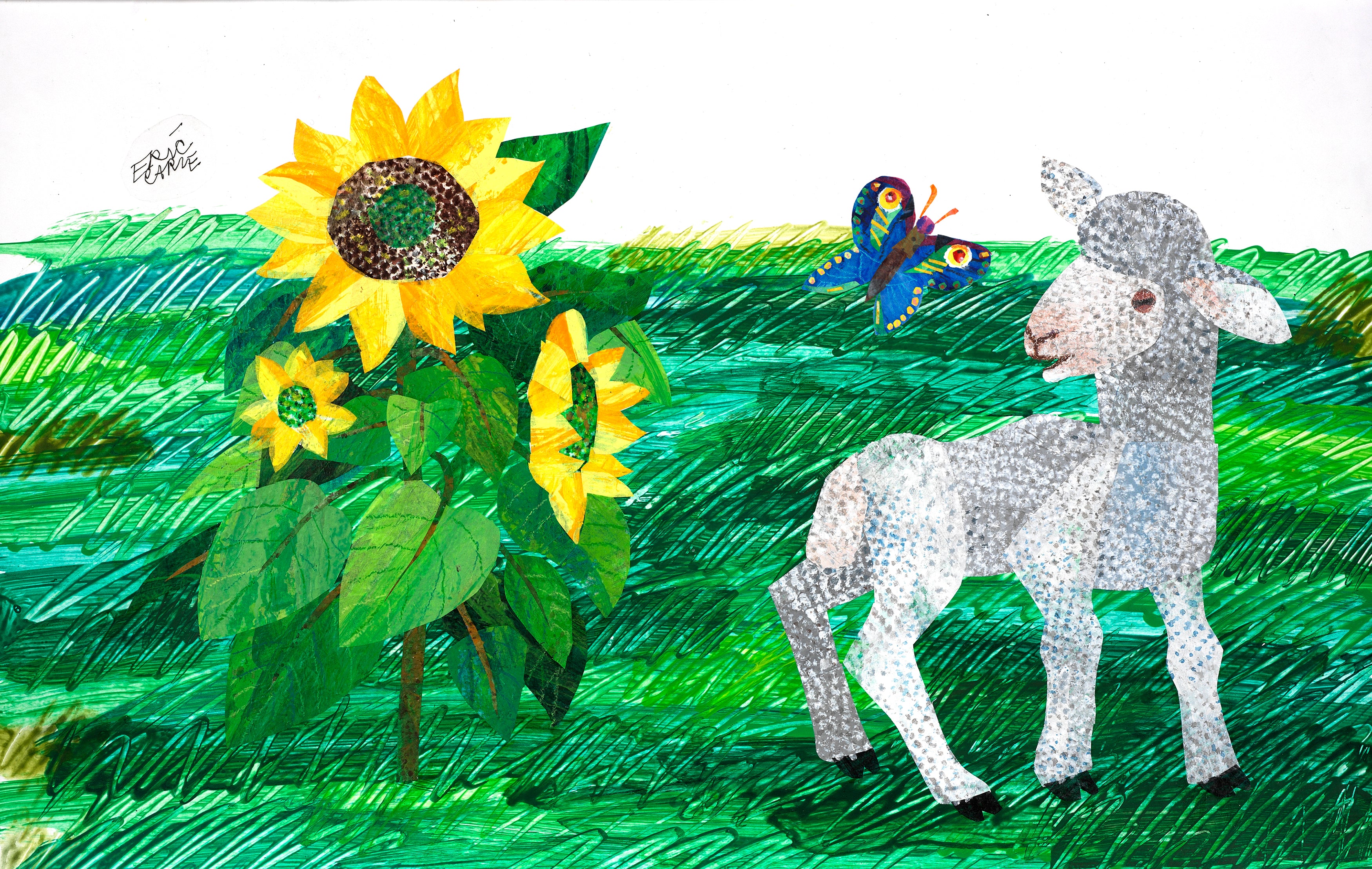Lamb and Butterfly Limited Edition Autographed Print