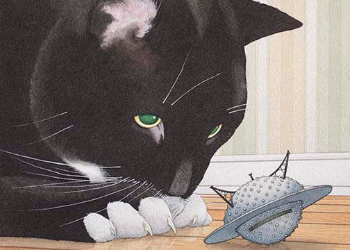Card-Mr. Wuffles Cat