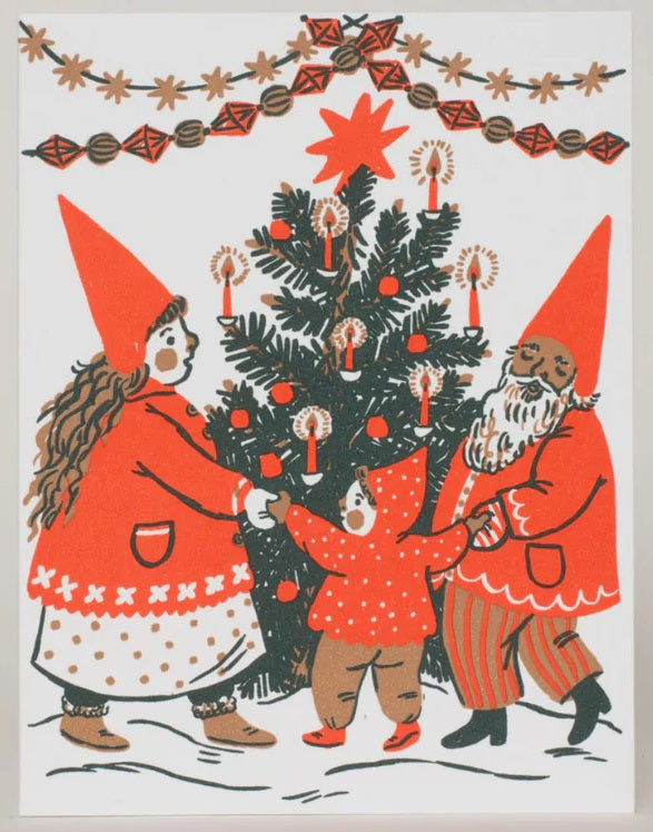 Card-Yuletide Gathering Gnomes